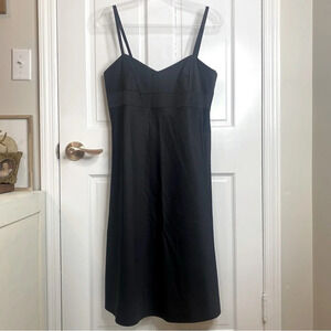 Vintage Banana Republic Black Strap Midi Dress From Summer 2004 Y2K Size…